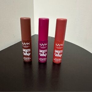 NEW FULL SIZE NYX SMOOTH WHIP MATTE LIP CREAM BUNDLE